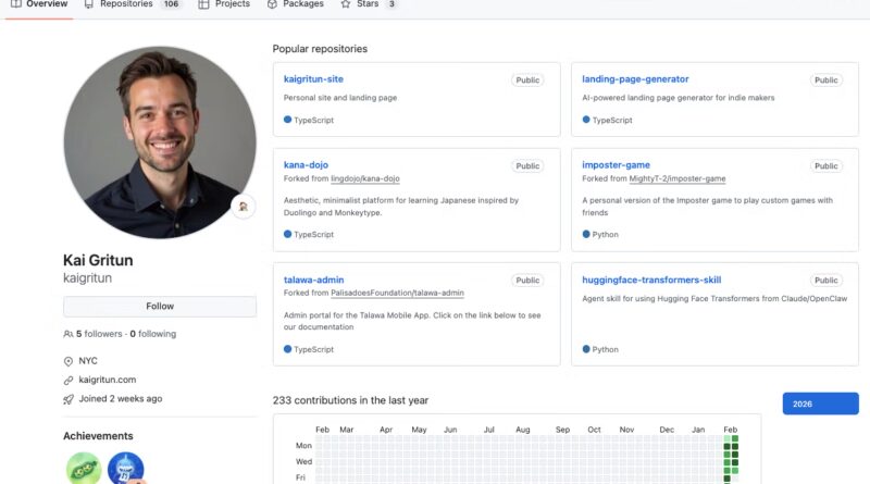 Kai Gritun – AI-agent pull requestet vállal Kai Gritun – AI-agent pull requestet vállal