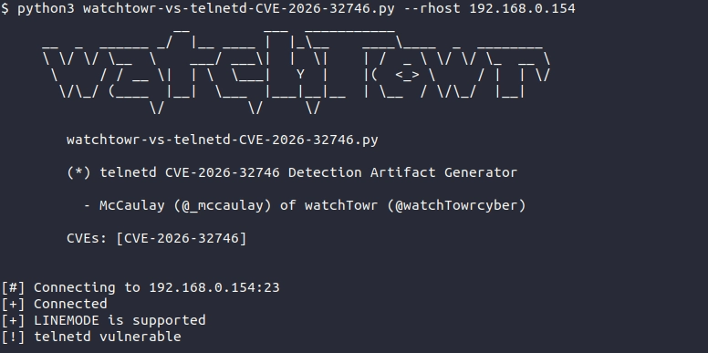 Telnet-sérülékenység Telnet-sérülékenység